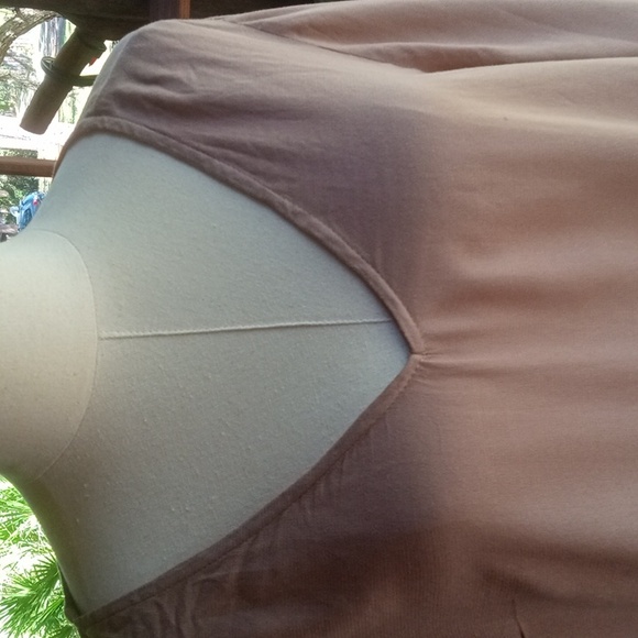 Forgotten Grace mocha brown cut out embroidered whimsical tunic - Picture 3 of 12